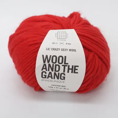 Garn (Lil' Crazy Sexy Wool) från Wool and the Gang Ull
