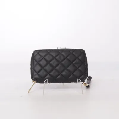 Wallet (Black) from Glitter Polyester, Polyurethane