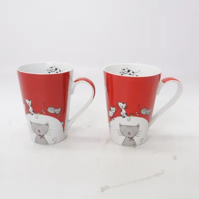 Mug (Red, White, Multicolored) from Könitz
