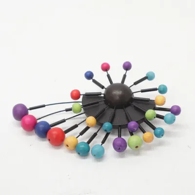 Broche (Noir, Multicolore) Métal inconnu
