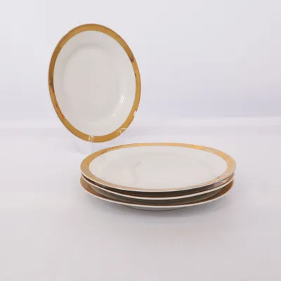 Tallrik (Vit, Guldfärgad) från Favorina