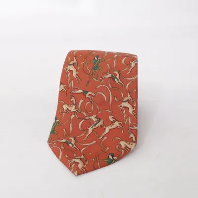 Slips (Orange, Flerfärgad) från Salvatore Ferragamo Silke