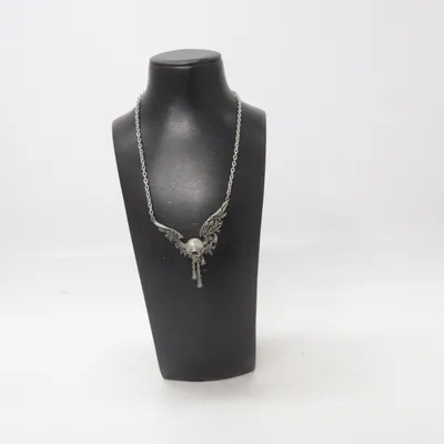 Necklace (Silver, Black) from Alchemy Gothic Unknown metal