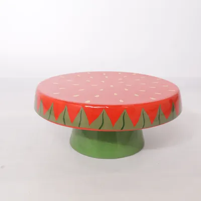 Tærtefad (Rød, Grøn, Flerfarvet)