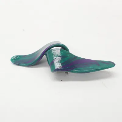 Broche (Groen, Lila) Onbekend materiaal