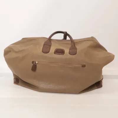 Weekend bag (Beige, Brown) from Brics Acrylic, Cotton, Polyester, Polyurethane, Viscose