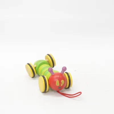 Pull toy (Green, Red, Multicolored) from PlanToys