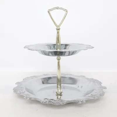 Tårtfat (Silverfärgad)