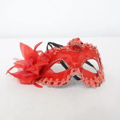 Maskeradmask (Röd, Svart)