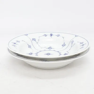 Djup tallrik (Musselmalet 2 st tallrikar) från Royal Copenhagen
