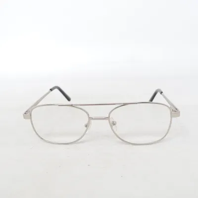 Lunettes (Argent, Noir) de Blanc