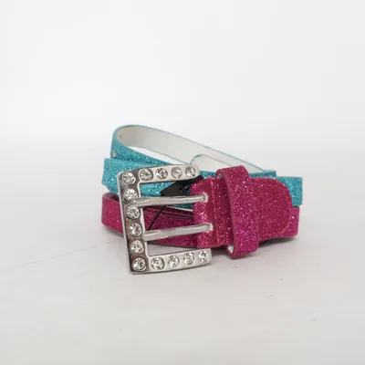 Bælte (Pink, Blå, Flerfarvet) fra Accessories by Lindex Metallfiber, Polyurethan