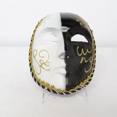 Maskeradmask (Svart, Vit)