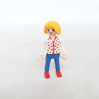Speelgoedfiguur (Wit, Blauw, Rood) van Geobra