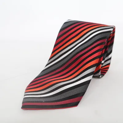 Tie (Red, Black, Gray, White) from Bassini Silk
