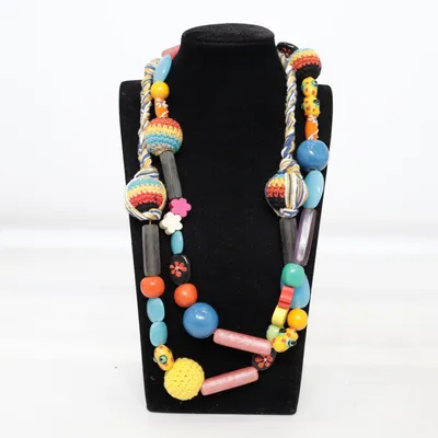 Ketting (Meerkleurig) Glas