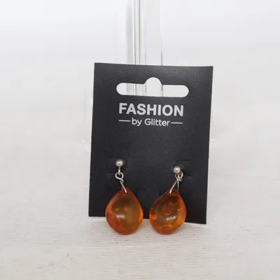 Örhängen (Orange) från Glitter Okänd metall