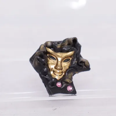 Broche (Zwart) Onbekend materiaal