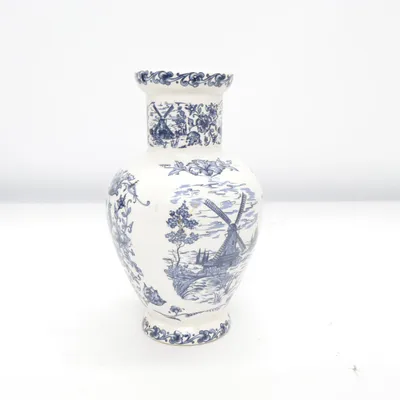 Vase (White, Blue) from Moden