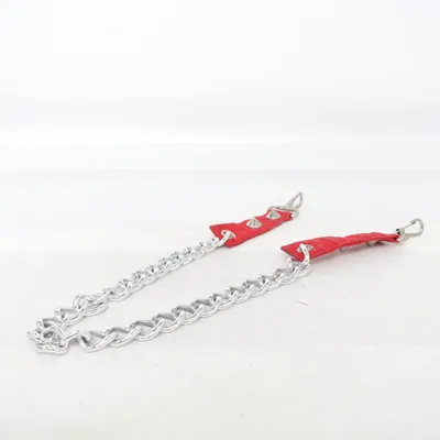 Byxkedja (Röd, Silverfärgad)