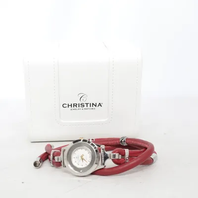 Armbandsur (Röd, Silverfärgad) från Christina Leonor