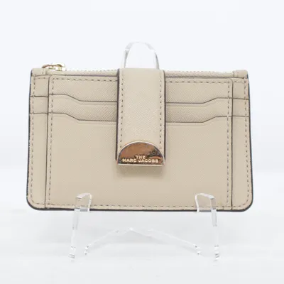Kaarthouder (Beige) van The Marc Jacobs Leer