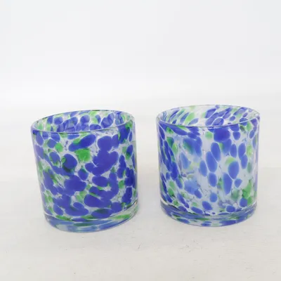 Dricksglas (Blå, Grön, Vit) från Jotex