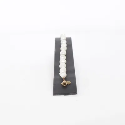 Armband (Weiß, Gold) von By Jolima Edelstahl