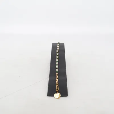 Bracelet (Gold, Green, White) from Steel Unknown metal