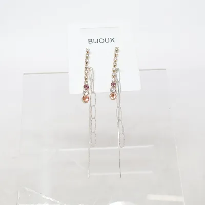 Boucles d'oreilles (Argent, Or, Multicolore) de Bijoux Métal inconnu