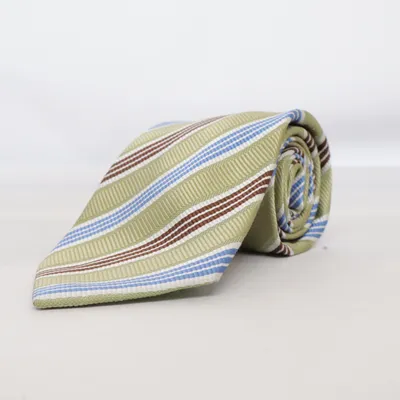 Cravate (Vert, Bleu, Marron) de Einar Ström Soie