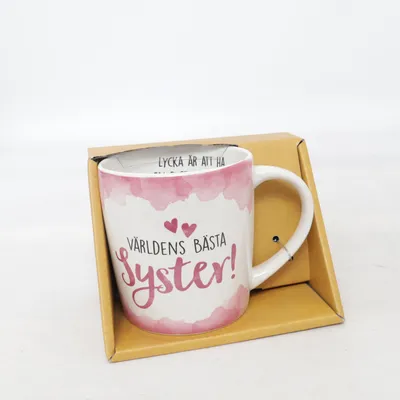 Mugg (Vit, Rosa) från Hisab Joker