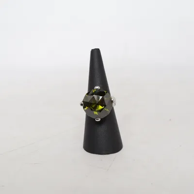 Ring (Grön, Silverfärgad) från Just Cavalli Okänd metall