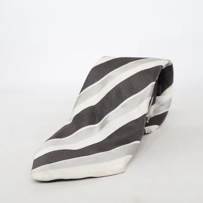 Cravate (Noir, Gris, Blanc) de Christensen Soie