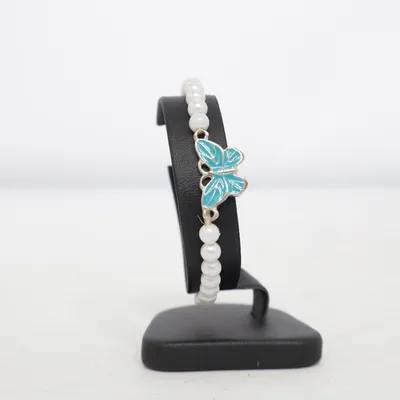 Armband (Vit, Silverfärgad) Okänd metall