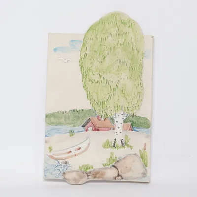 Wall plaque (Beige, Multicolored)