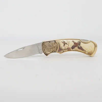 Fällkniv (Guldfärgad, Flerfärgad) från Franklin Mint
