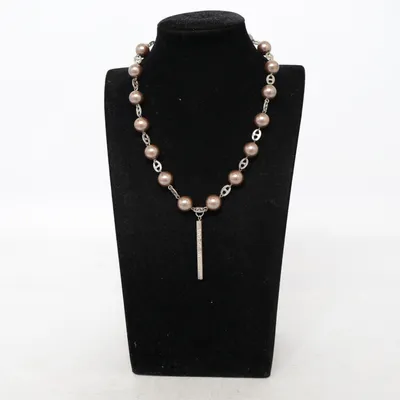 Halsband (Brun) från Snö of Sweden Okänd metall