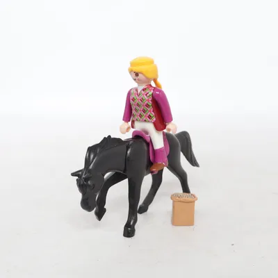 Speelgoedfiguur (Zwart, Roze, Groen) van Geobra
