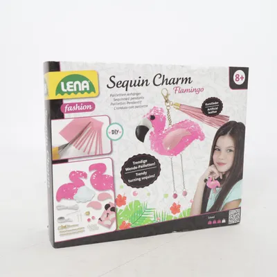 Smykkefremstilling (Sequin Charm Flamingo) fra Lena