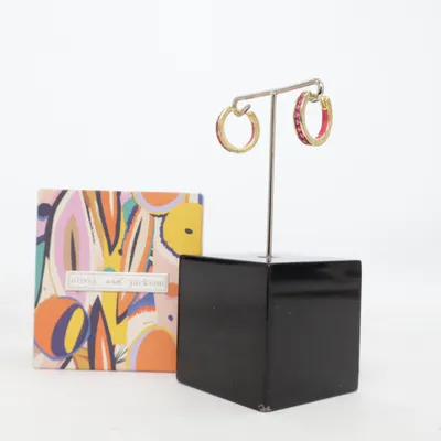 Oorbellen (Goud, Roze) van Olivia and Jackson Zilver