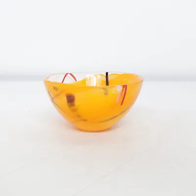 Bowl (Yellow, Multicolored) from Kosta Boda
