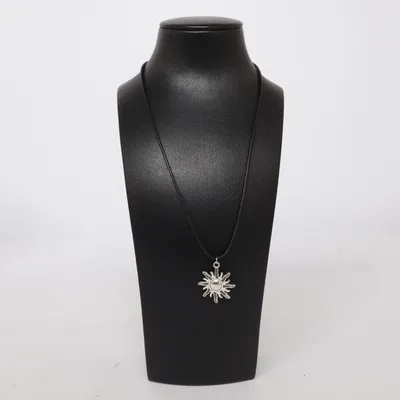 Ketting (Zwart, Zilver) Onbekend materiaal
