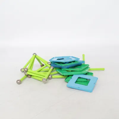 Bouwset (Blauw, Groen, Meerkleurig) van Geomag