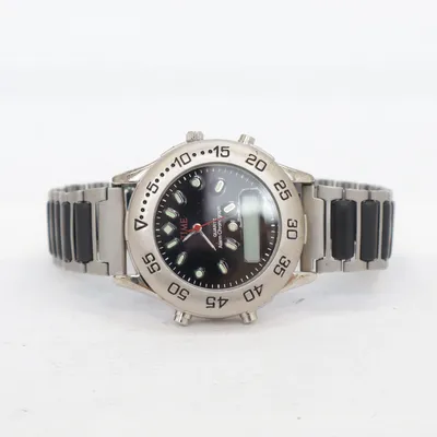 Armbandsur (Silverfärgad, Svart) från Time