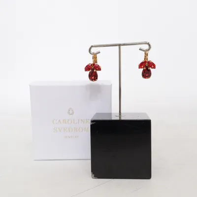 Earrings (Red, Gold) from Caroline Svedbom Unknown metal