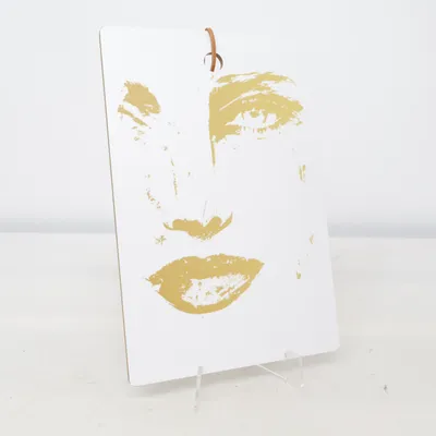 Väggplakett (Vit, Guldfärgad) från Gynning Design