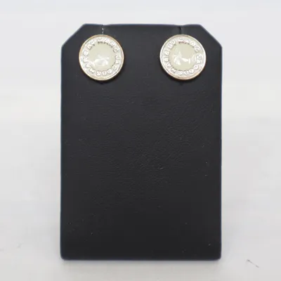 Oorbellen (Goud, Wit) van Marc by Marc Jacobs Onbekend materiaal