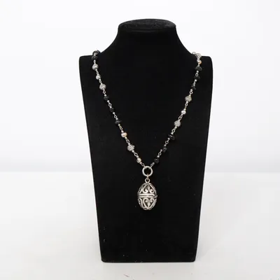 Halsband (Svart, Silverfärgad) från Diddi Okänd metall