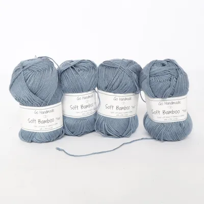 Garn (Soft Bamboo Fine) von Go Handmade Acryl, Bambus, Baumwolle